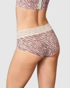 Culotte En Tissu Ultraléger Avec Bordure En Dentelle -LEONISA Soldes 012960 088 1200X1500 1