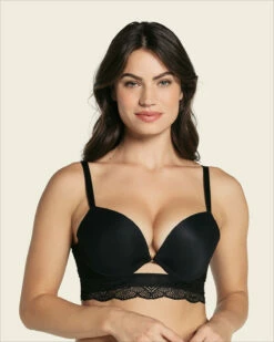 Soutien-gorge Double Push-up à Demi-bonnets Avec Découpe