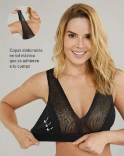 Bralette Tulle Haute Couvrance Avec Touche Sexy -LEONISA Soldes 091045 700 1200x1500 lang es 4