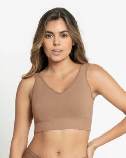 Top Sans Coutures Avec Bonnets Amovibles Sans Coutures -LEONISA Soldes 091066 857 1200X1500 1