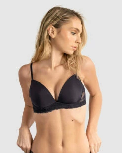 Soutien-gorge Demi-bonnet Sans Armatures Avec Détails En Dentelle