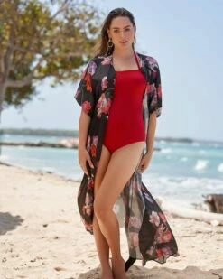 Kimono Multifonctionnel Imprimé Avec Ceinture Réglable 7 Kimono Multifonctionnel Imprimé Avec Ceinture Réglable -LEONISA Soldes 193449 700 1200X1500 3