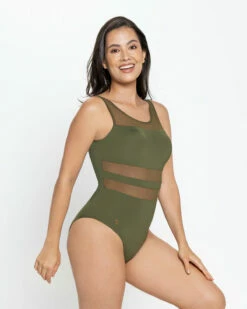 Maillot De Bain Une Pièce Avec Bonnets Fixes En Mousse