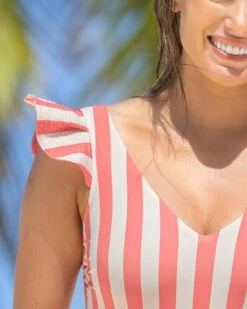 Maillot De Bain Asymétrique Avec Un Contrôle Fort, Enlève Jusqu'à 2 Cm De Moins -LEONISA Soldes 19A060N 339 1200X1500 5