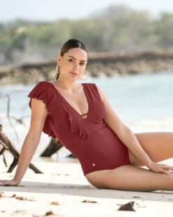 Maillot De Bain Doux écologique Pour Un Contrôle Du Ventre Et Un Effet De Taille Plus Définie -LEONISA Soldes 19A086 174 1200X1500 3