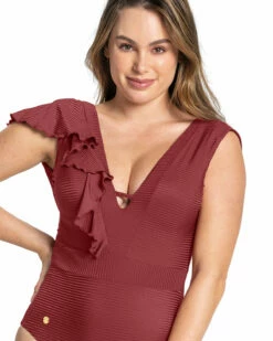 Maillot De Bain Doux écologique Pour Un Contrôle Du Ventre Et Un Effet De Taille Plus Définie -LEONISA Soldes 19A086 174 1200X1500 4