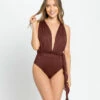 Maillot De Bain écologique Avec Liens à Nouer Multifonctions -LEONISA Soldes 19A087N A21 1200X1500 usa 1