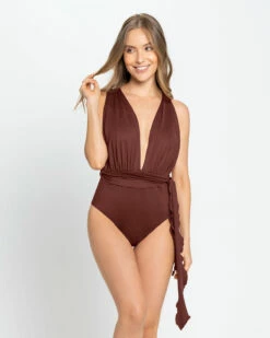 Maillot De Bain écologique Avec Liens à Nouer Multifonctions