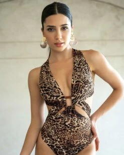 Maillot De Bain BIO-PET Avec Accessoire Central éco-durable