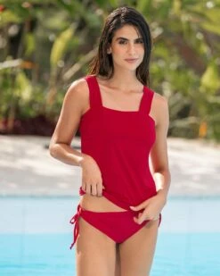 Tankini à Encolure Carrée Et Bas Ajustable -LEONISA Soldes 201574 377 1200X1500 3